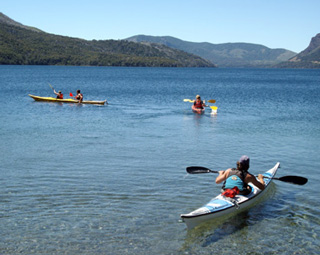 actividades recreativas, kayak, tronador, pampa linda